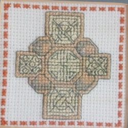 Cross stitch celtic cross